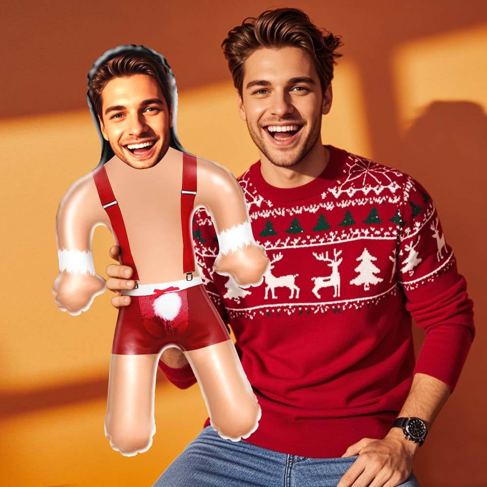 Custom Face Blow Up Doll Sexy Santa Christmas Funny Inflatable Air Minime Doll Christmas Gift For Her/Him