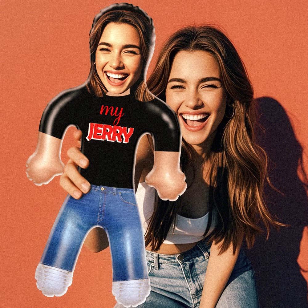 Custom Text & Face Blow Up Doll Inflatable Air Minime Gift Funny Blow Up Doll Gift - MyHawaiianShirts