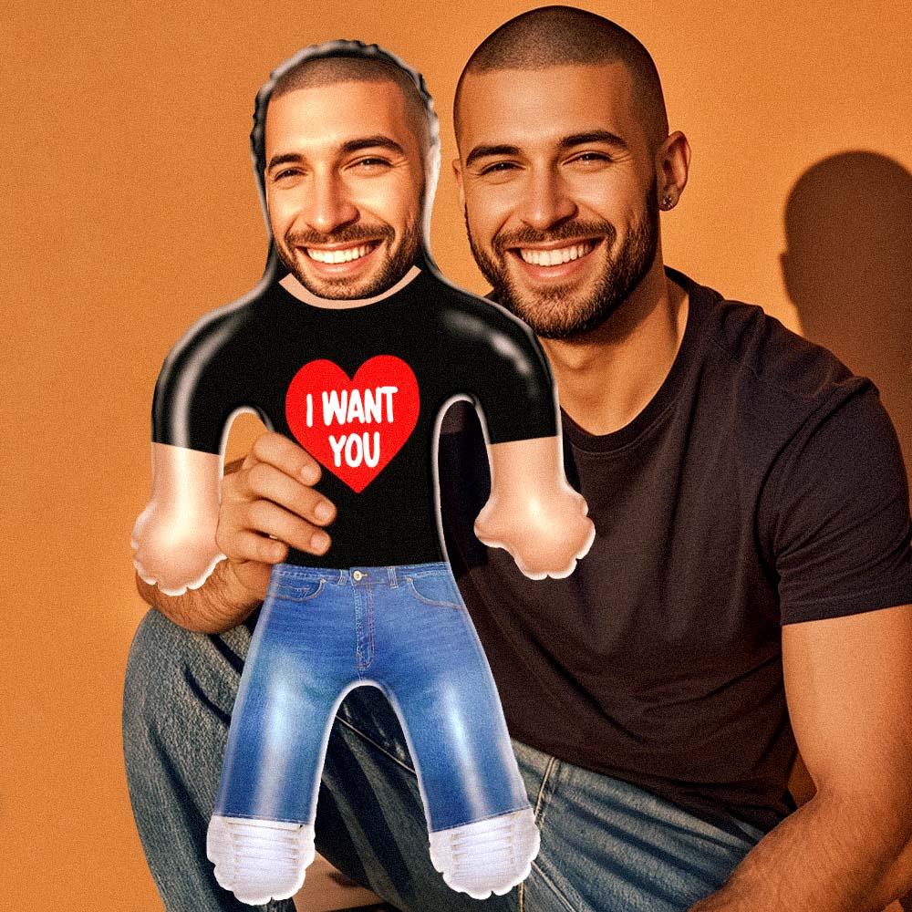 Custom Inflatable Air Minime Doll Couple Doll Gift Valentine's Day - I Want You - MyHawaiianShirts