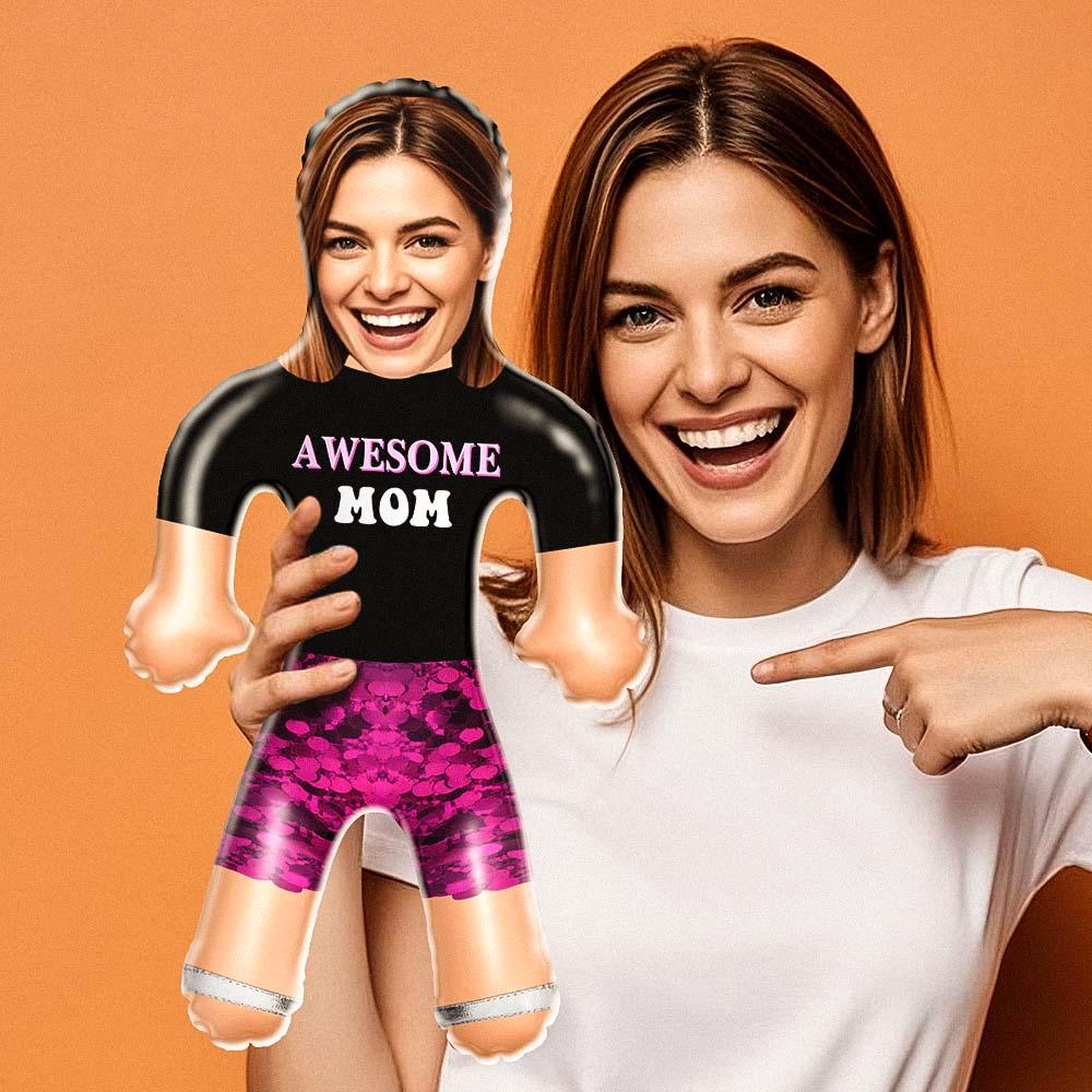 Awesome Mom Face Blow Up Doll – Pink Power Edition - MyHawaiianShirts