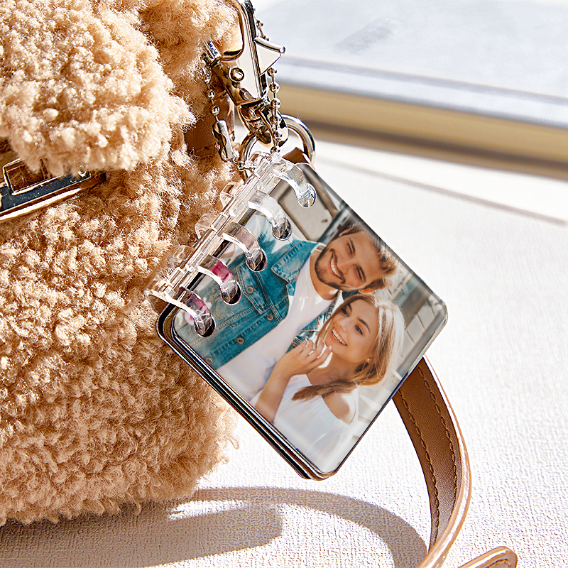 Personalized NFC Music Album Pendant Acrylic Photo Album Bag Charm Custom 3-5 Songs