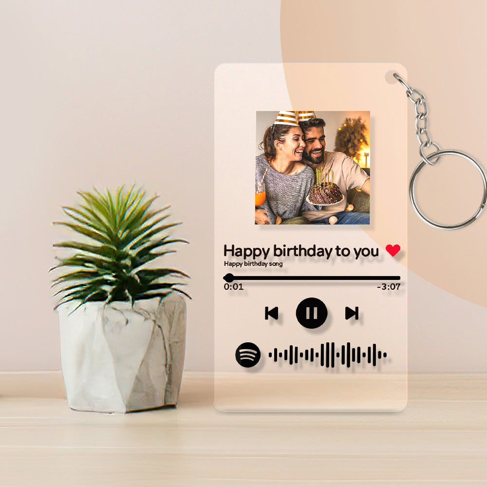 Scannable Spotify Music Code Acrylic Glass Music Decorative Plaque