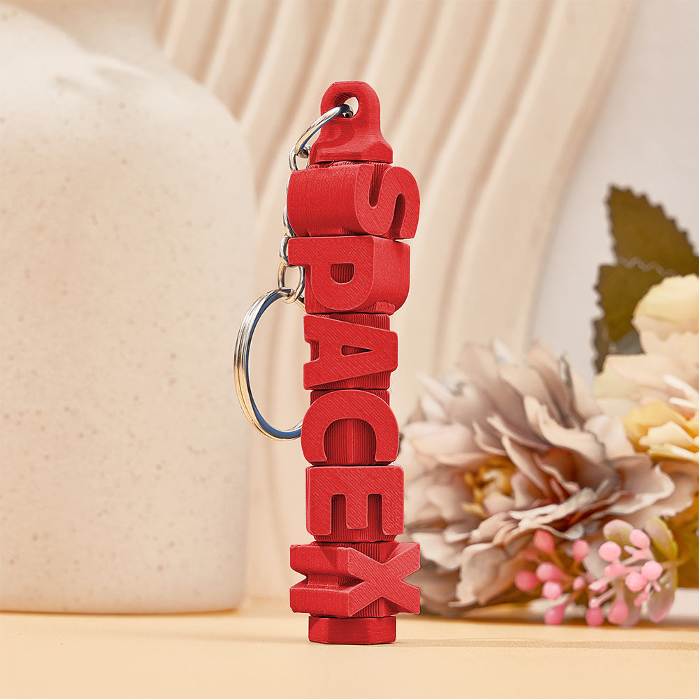 3D Printed Personalized Name Keychain Colorful Name Tags Personalized Gifts for Him - MyHawaiianShirts