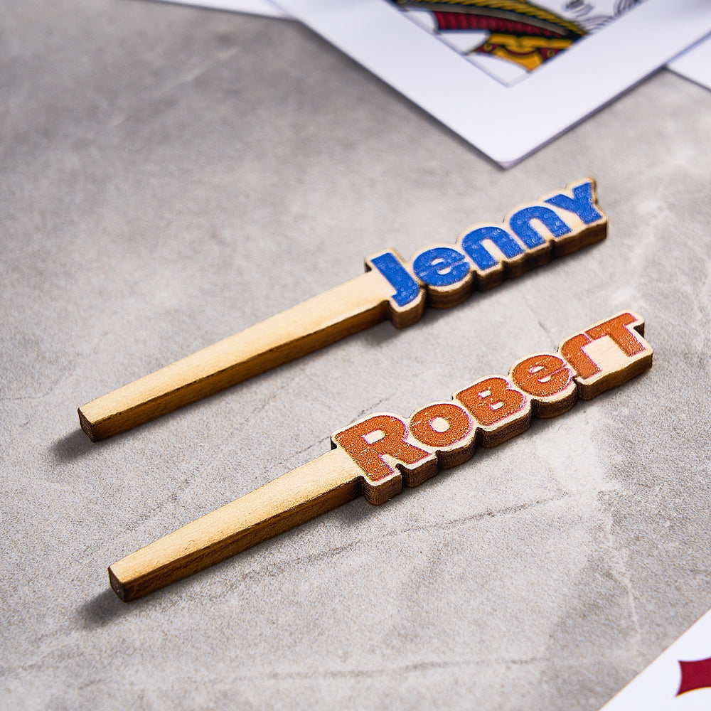 Personalized Cribbage Board Pegs with Name Wooden Cribbage Pegs(A set of 3pcs) - MyHawaiianShirts