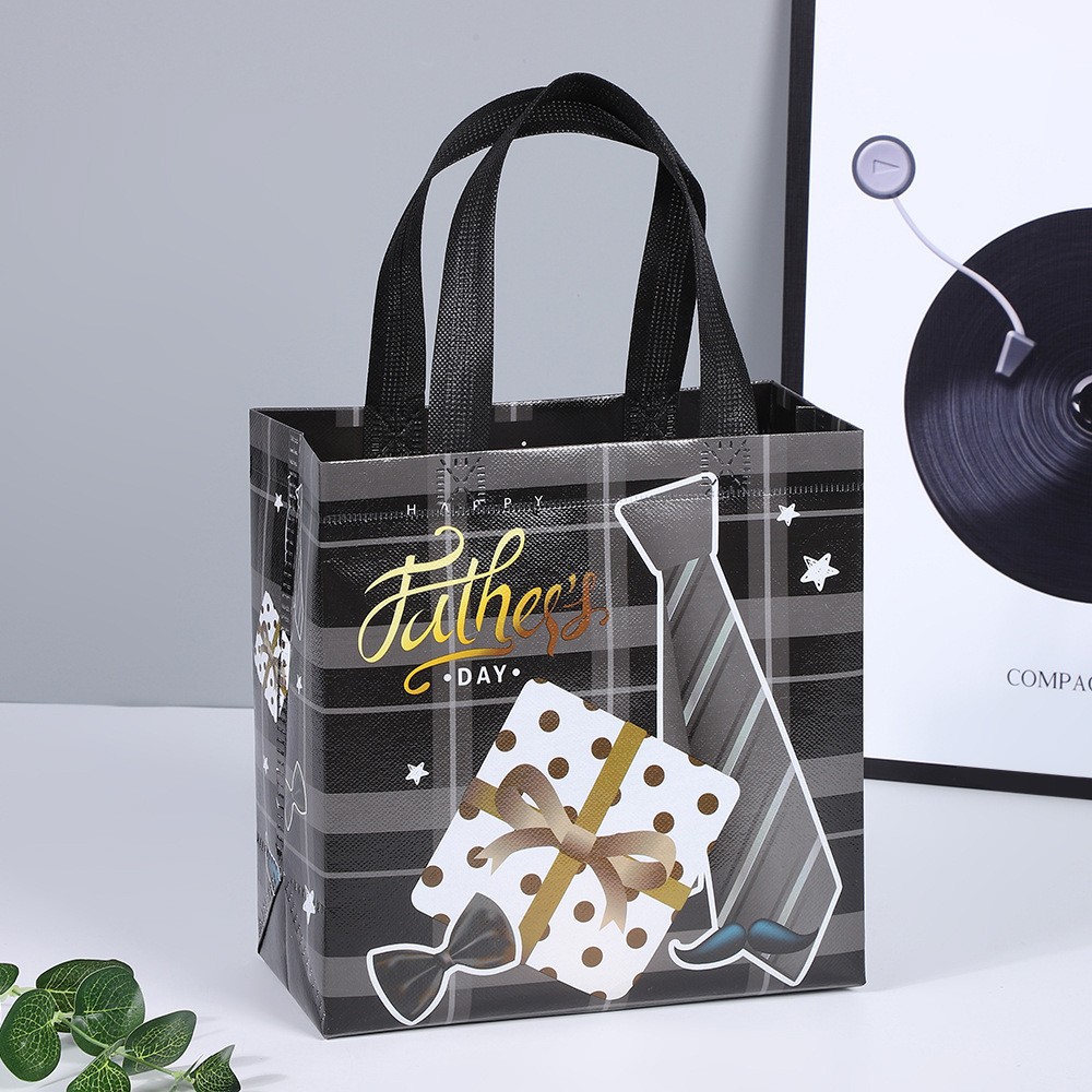 Father's Day gift bag black