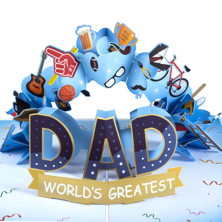 World's Greatest Dad Pop up Card for Father's Day - MyHawaiianShirts