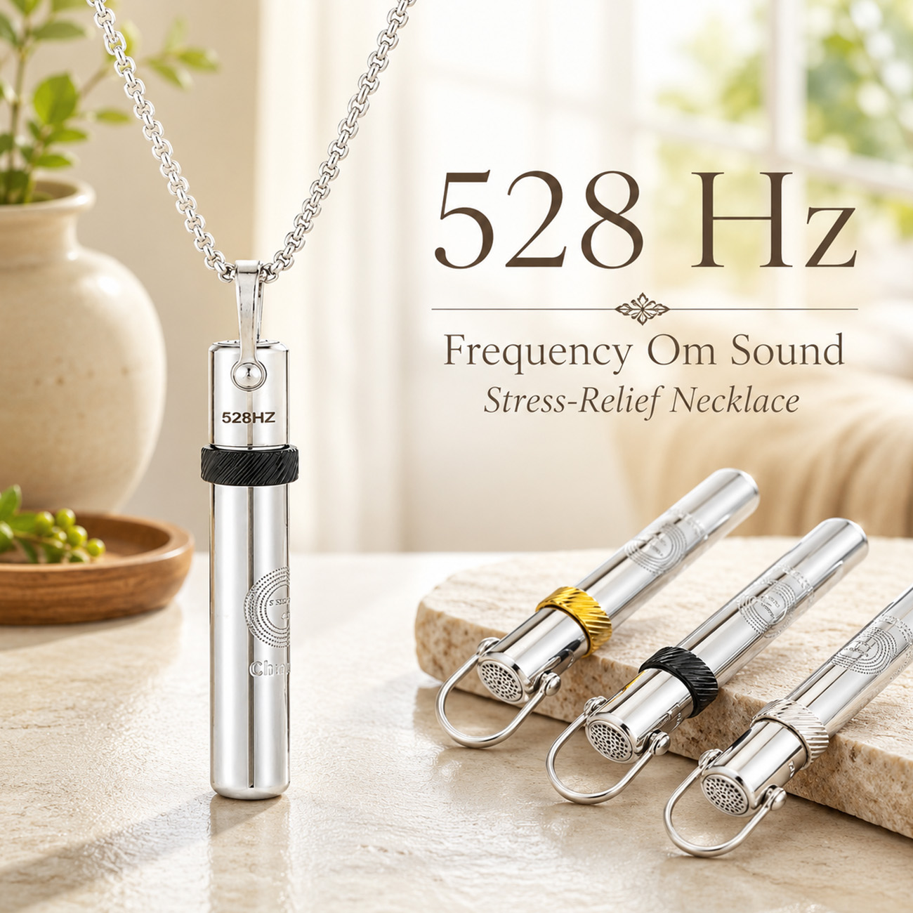 Frequency-Inspired Pendant – Mindful Living Accessory for Relaxation & Everyday Wear