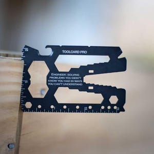 40-in-1 Wallet Multitool Card – Stainless Steel EDC Pocket Tool Gift for Men