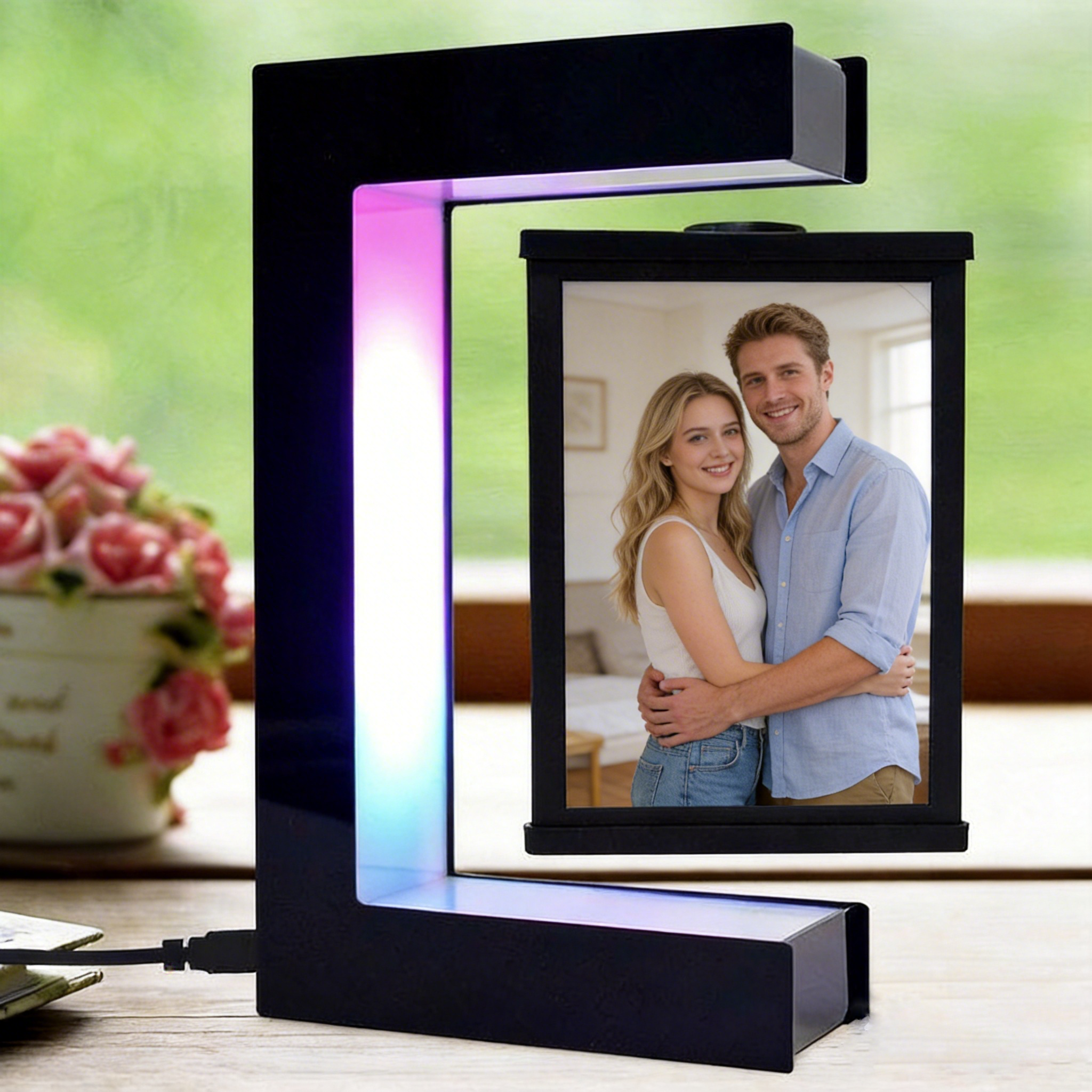 Custom Photo Hover Frame- Where your love floats