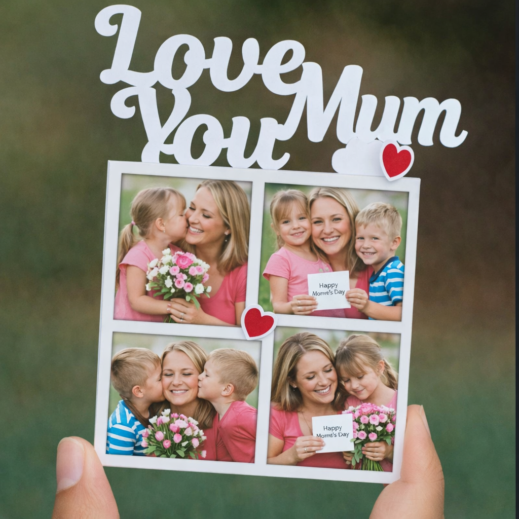 Personalized Photo Plaque Custom Fridge Magnet or Table Decor Gift Mother’s Day Gift