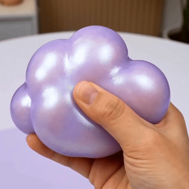 Purple Cloud Squishy – Soft Squeeze Fidget Toy, Cute Gift for Friends, Family & Coworkers