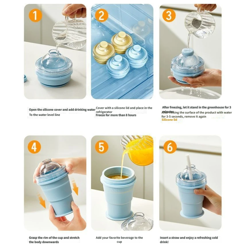 Foldable Ice Ball Drink Cup