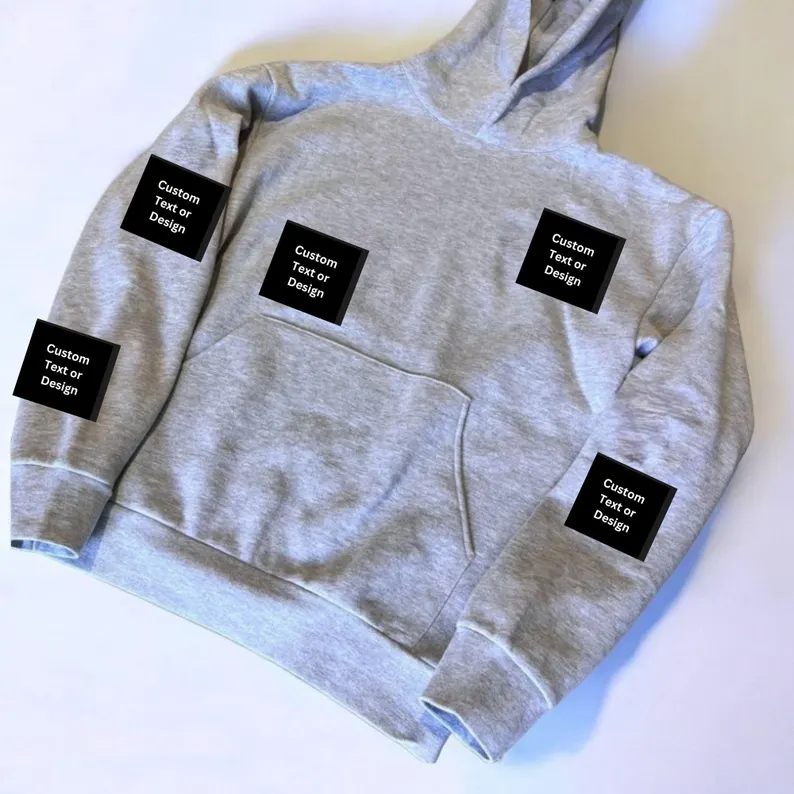 Custom Logo Hoodie 5 Spot Logo Hoodie Any Logo (Sports Team,Collage,etc)