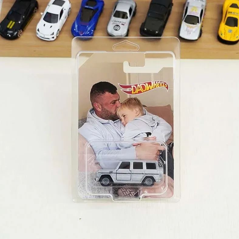 Personalized Dream Car Toy - The Perfect Wedding Anniversary Gift for Husband - Hot Wheels Car With Photo & Text