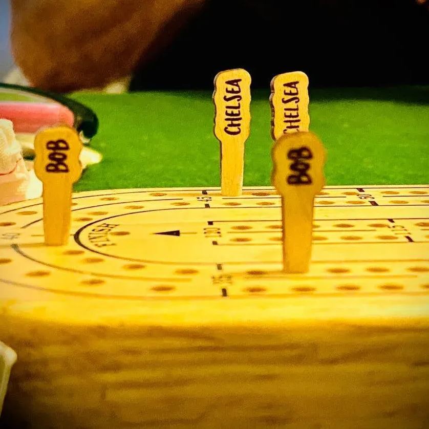 Free Personalization🎀 Custom Name Cribbage Pegs, Your Name on Cribbage, Fun Game Pieces, Customize Your Cribbage Board Game, Family Names