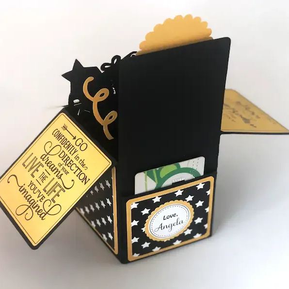Graduation Pop Up Card, Graduation Gift Card Holder, Graduation Decoration 2025, Box Card, Money Envelope, Congratulations Gift for Her