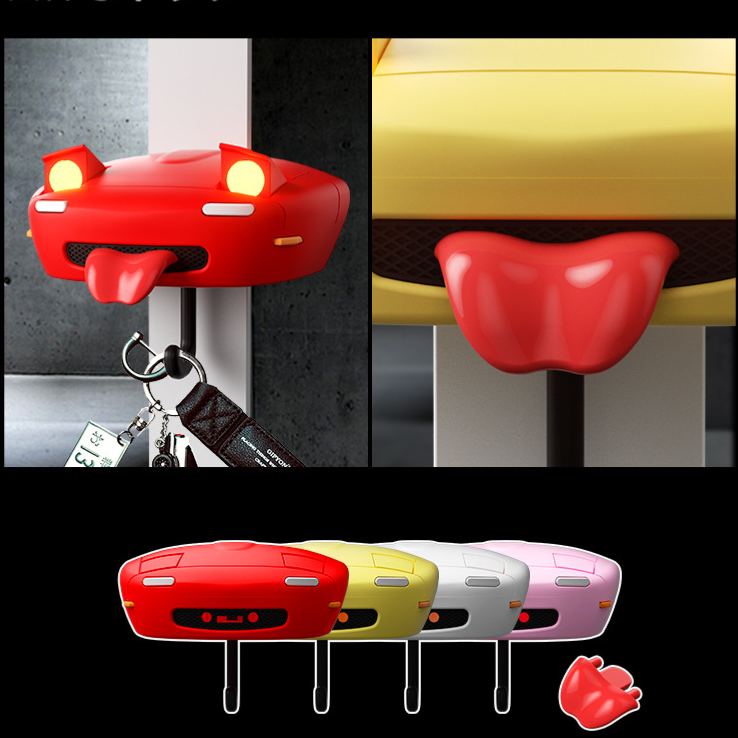 Car pop-up headlight key hook