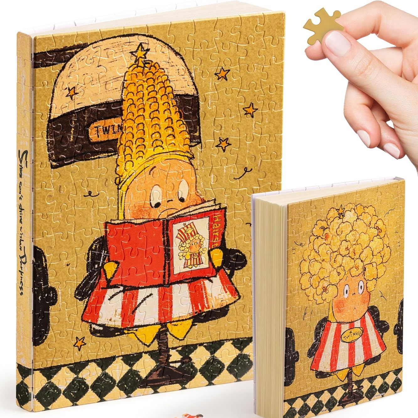 Custom Photo A5 Puzzle Journal 329 Plastic Pieces Book Cover & Notebook, Unique Puzzle Gift, Jigsaw Artwork