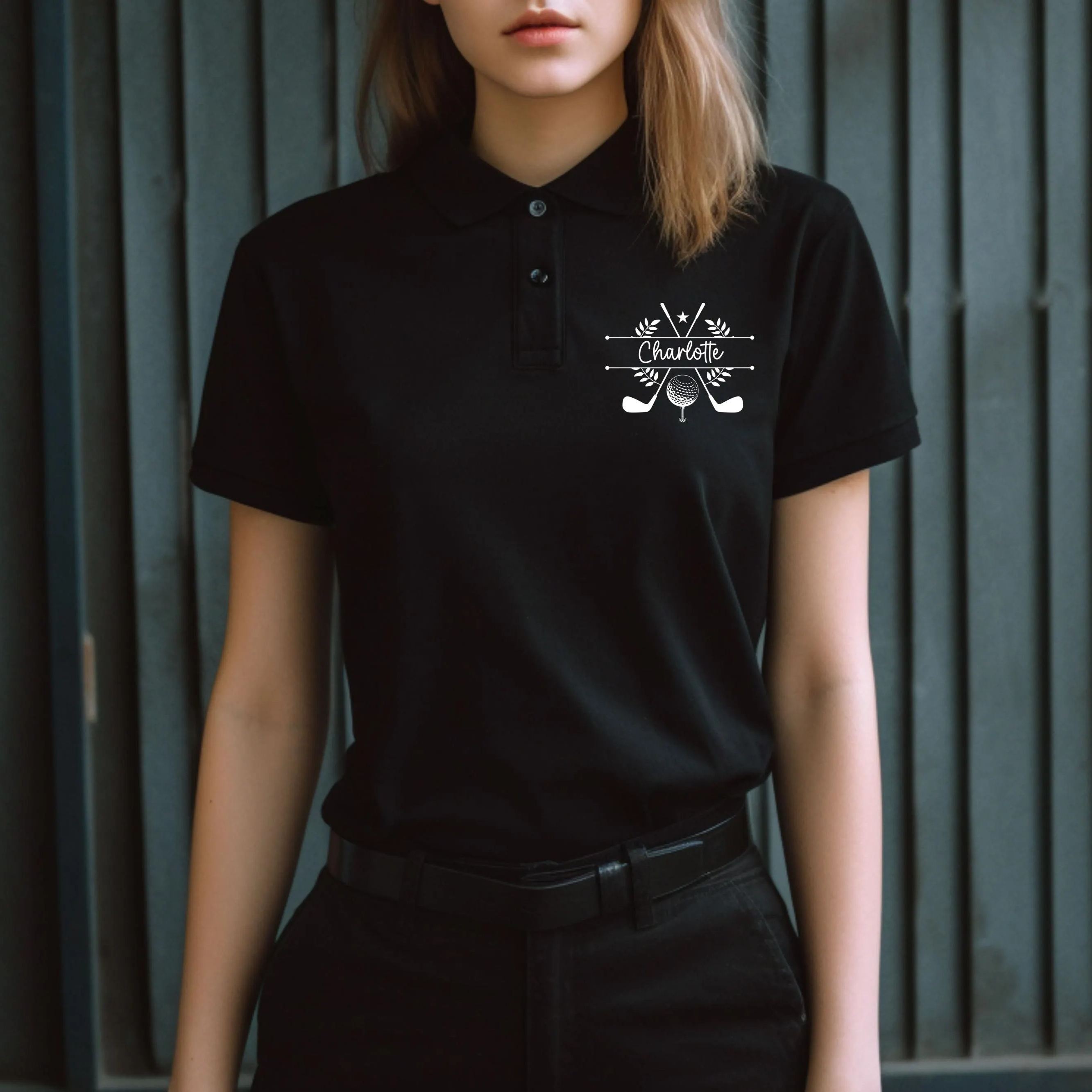 Custom Name Golf Polo Shirt: Personalized Text & Logo Tee, Golf Team Outfit
