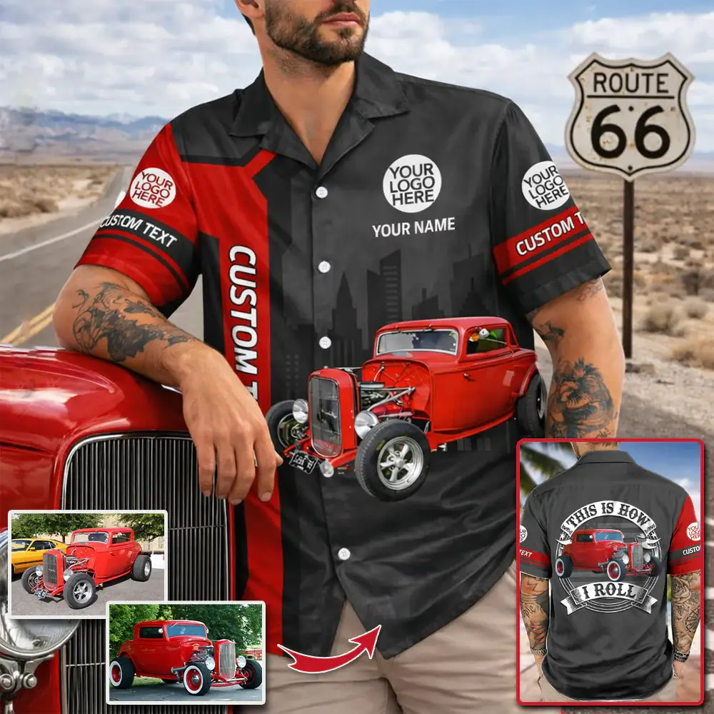 This Is How I Roll Custom Vechicle Photo T-shirt For Car Loved Ones