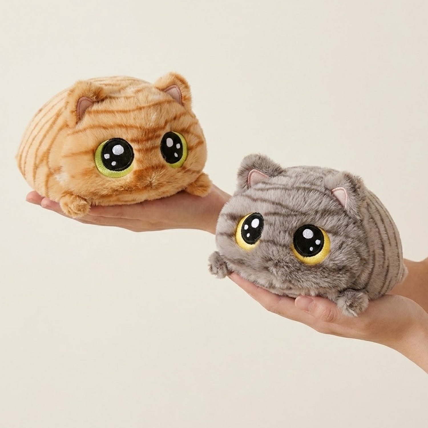 Cute Cat Stress Relief Plush Toy, Soft Squeeze Fidget Doll for Car, Desk & Everyday Comfort