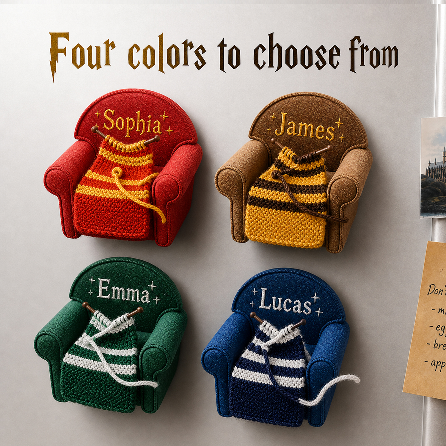 Custom Name Moving Magic Fridge Magnet – Personalized Interactive Refrigerator Decor, Fun Gift for Family & Friends