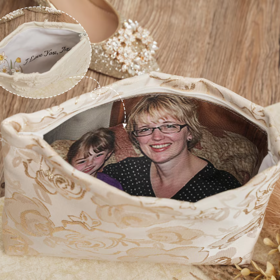 Personalized Photo Wallet | Photo-Lined Wallet - Women's Clutch Gift for Mom