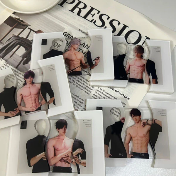 Custom Photo Pull-out Acrylic Photo Keychain Photo Bag Chain Gift For Fans