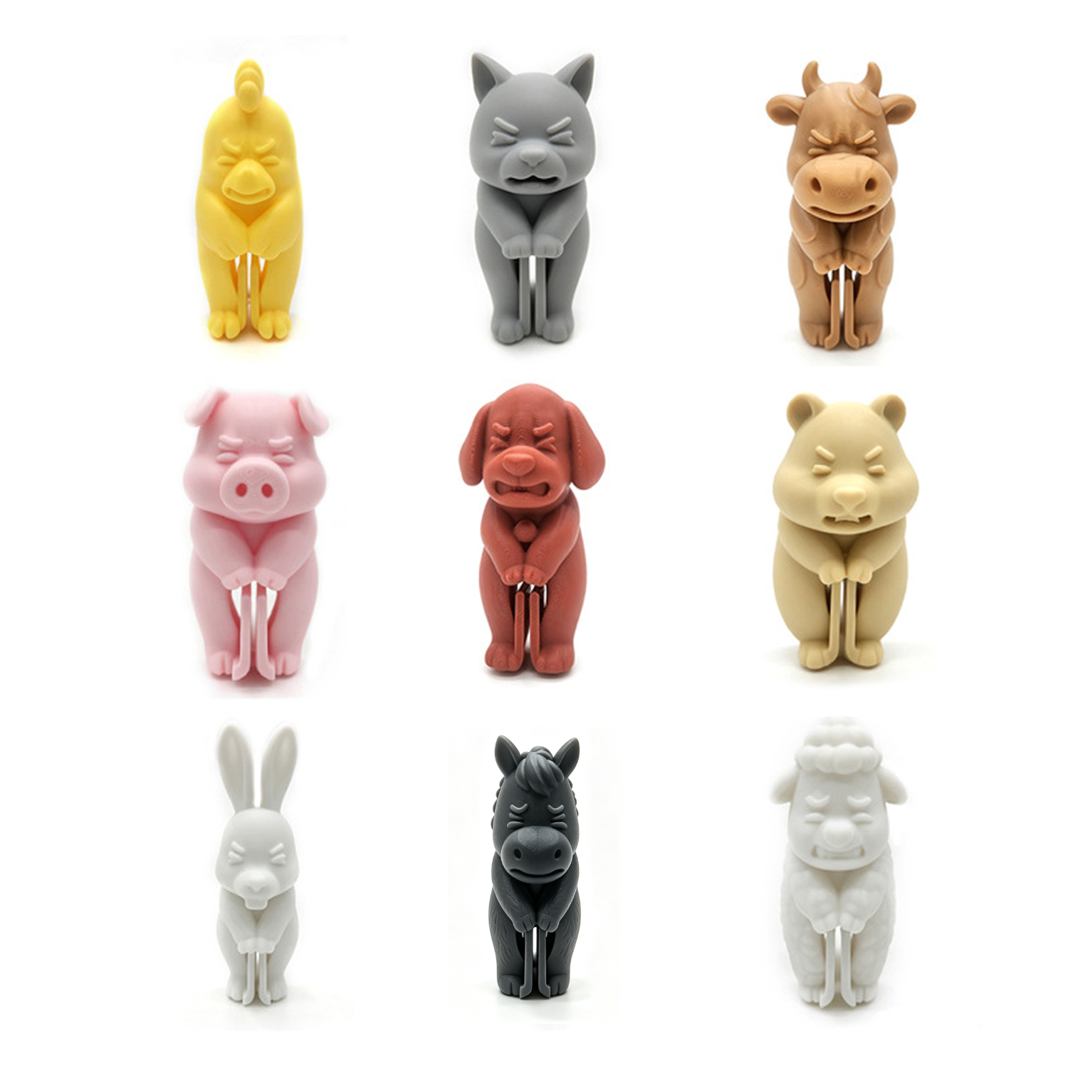 Cute Animal-Shaped Snack Bag Clips, Food Bag Sealing Clips, Reusable Kitchen & Freezer Storage Clips