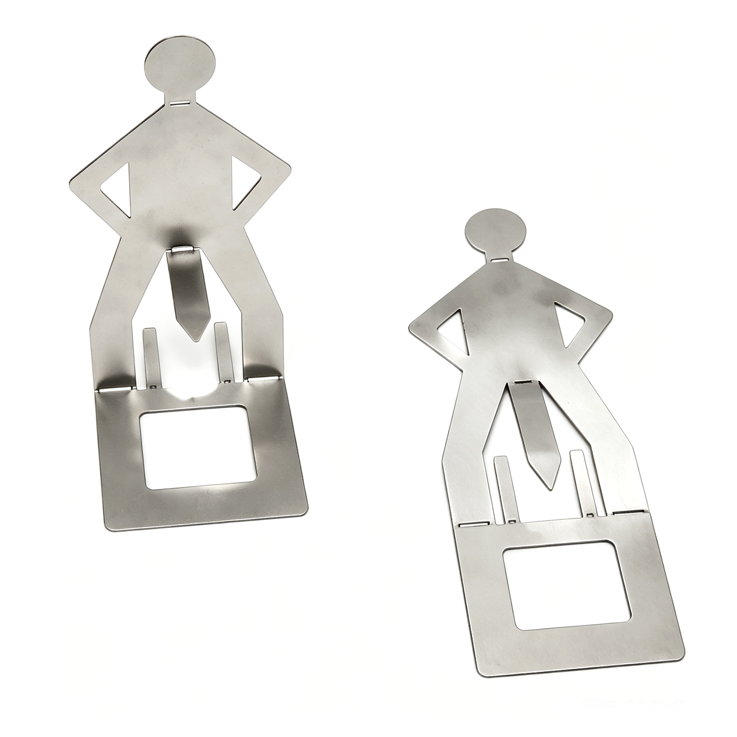 Funny Human-Shaped Hot Dog Holder – Creative Stainless Steel BBQ Sausage Stand for Grilling