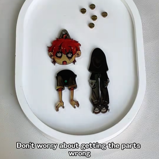 Personalized Acrylic Keychain with Photo Custom Bag Charm Gift