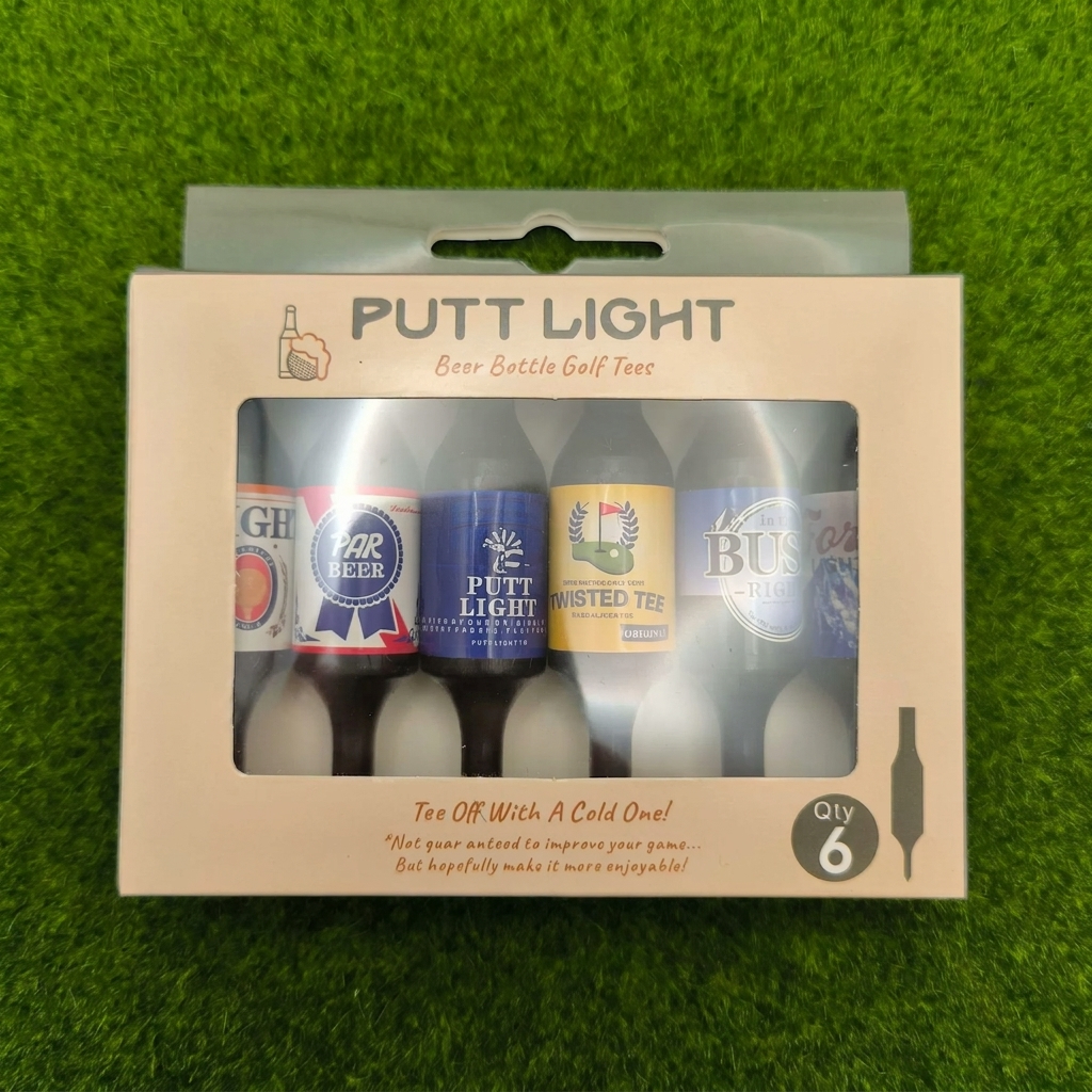 Beer Bottle Golf Tees – Funny Golf Accessories & Novelty Gift for Men, Golfers & Beer Lovers