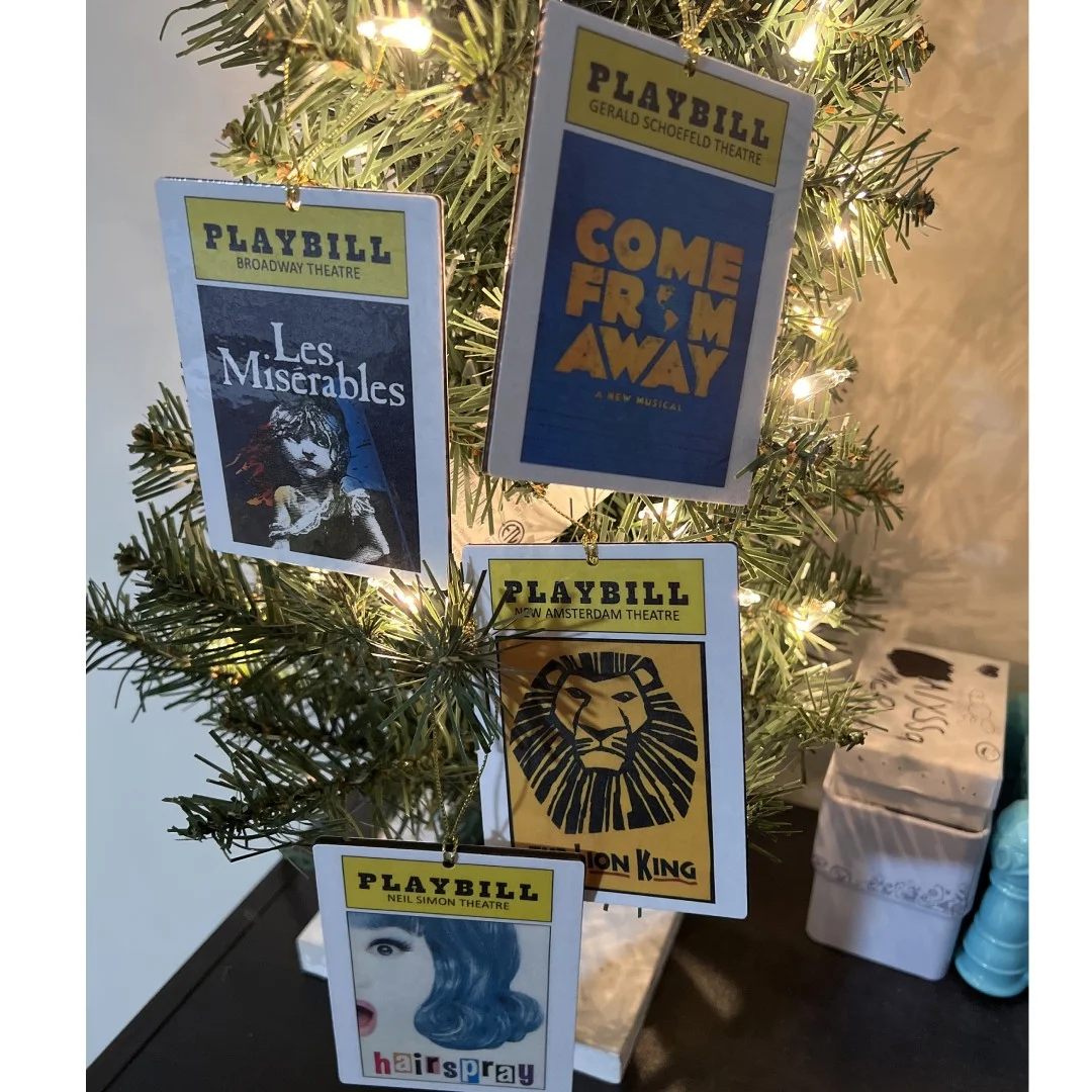Theater-inspired Program Ornaments Broadway Show Ornaments