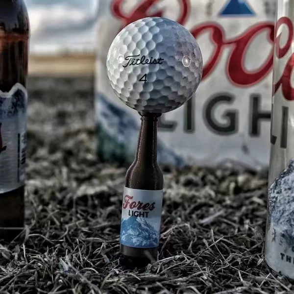 Beer Bottle-Shaped Golf Tee Set (6-Piece)