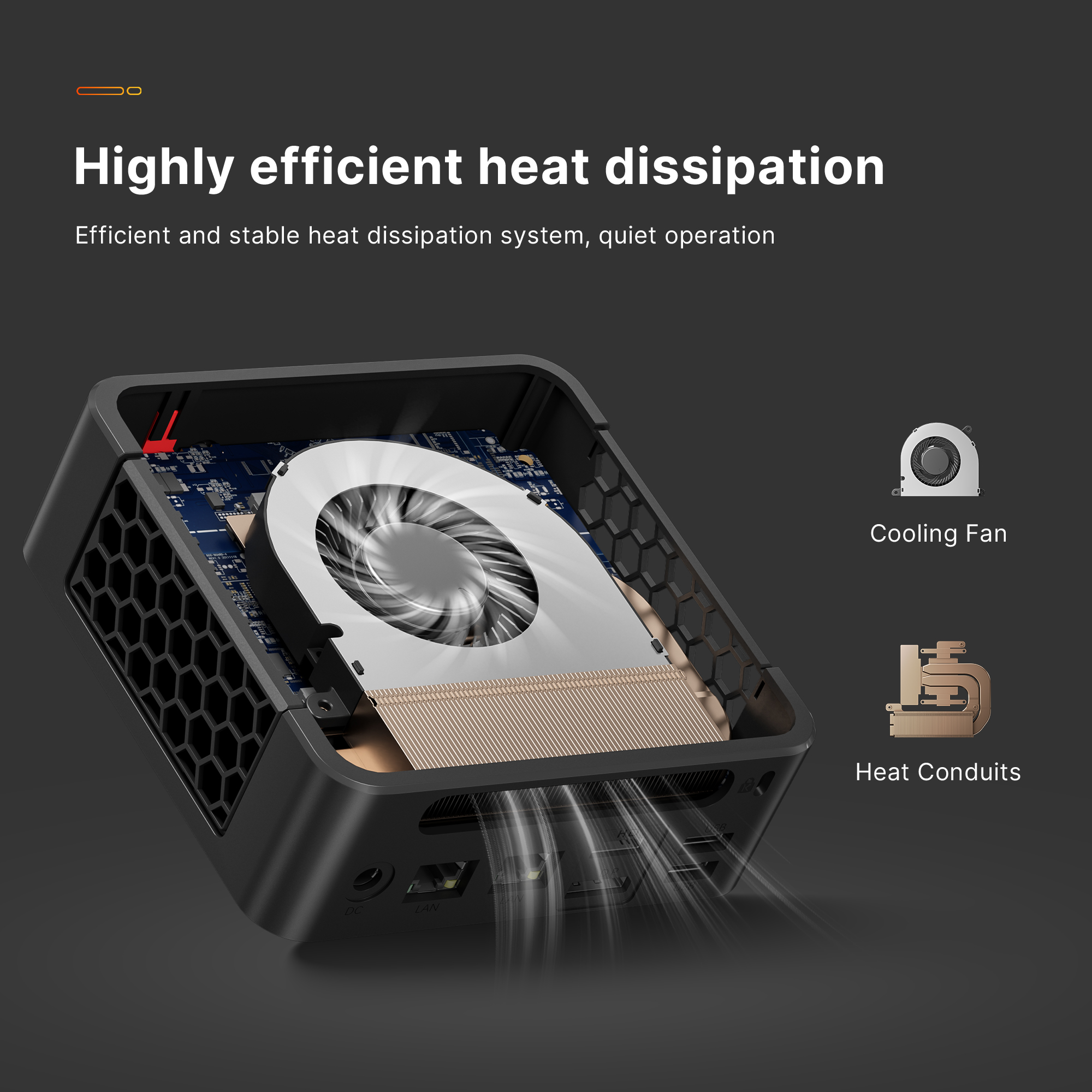 BOSGAME P4Plus Mini PC - Ryzen 7 5825U