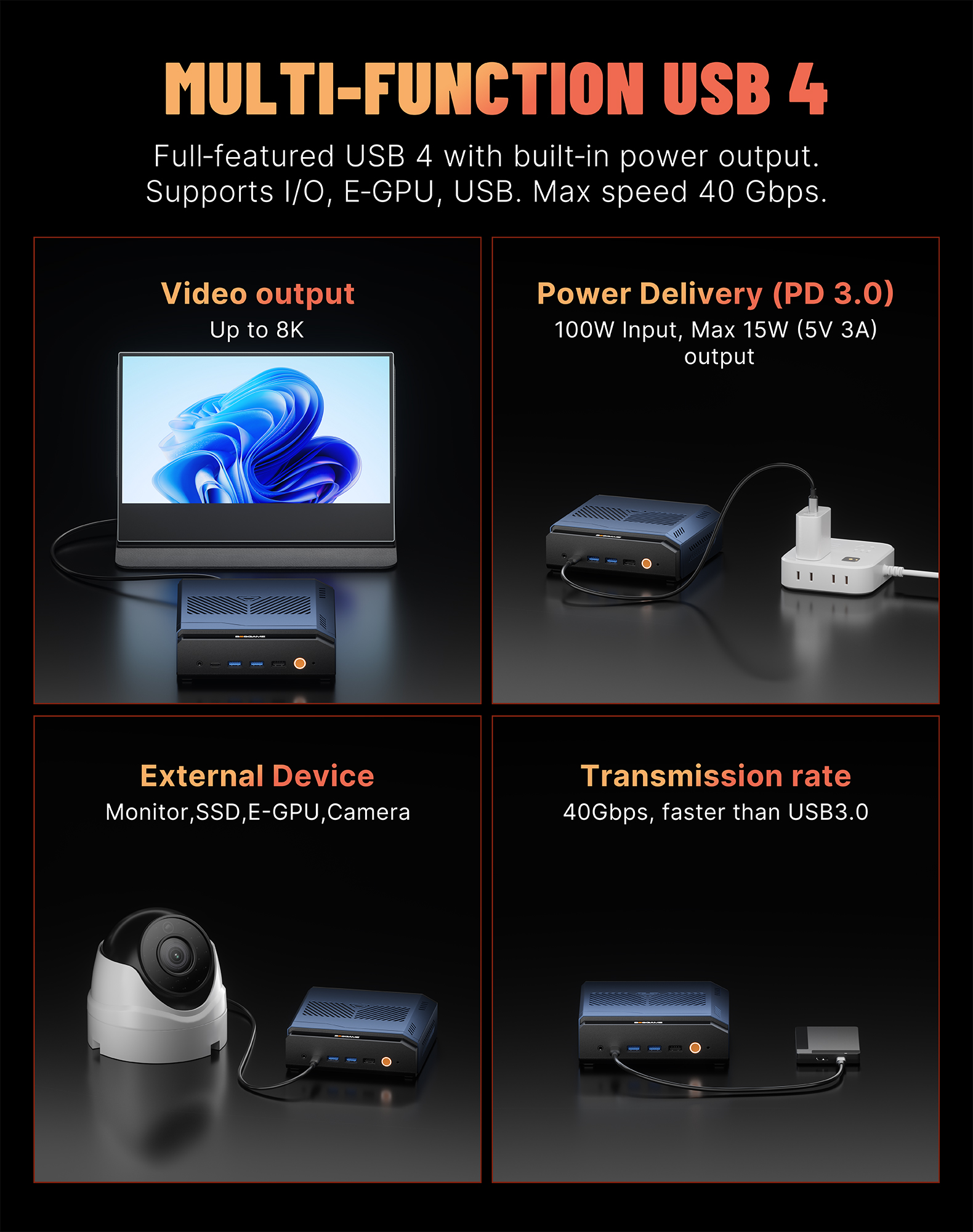 BOSGAME VTA-439 Mini PC AMD Ryzen AI 9 HX 470