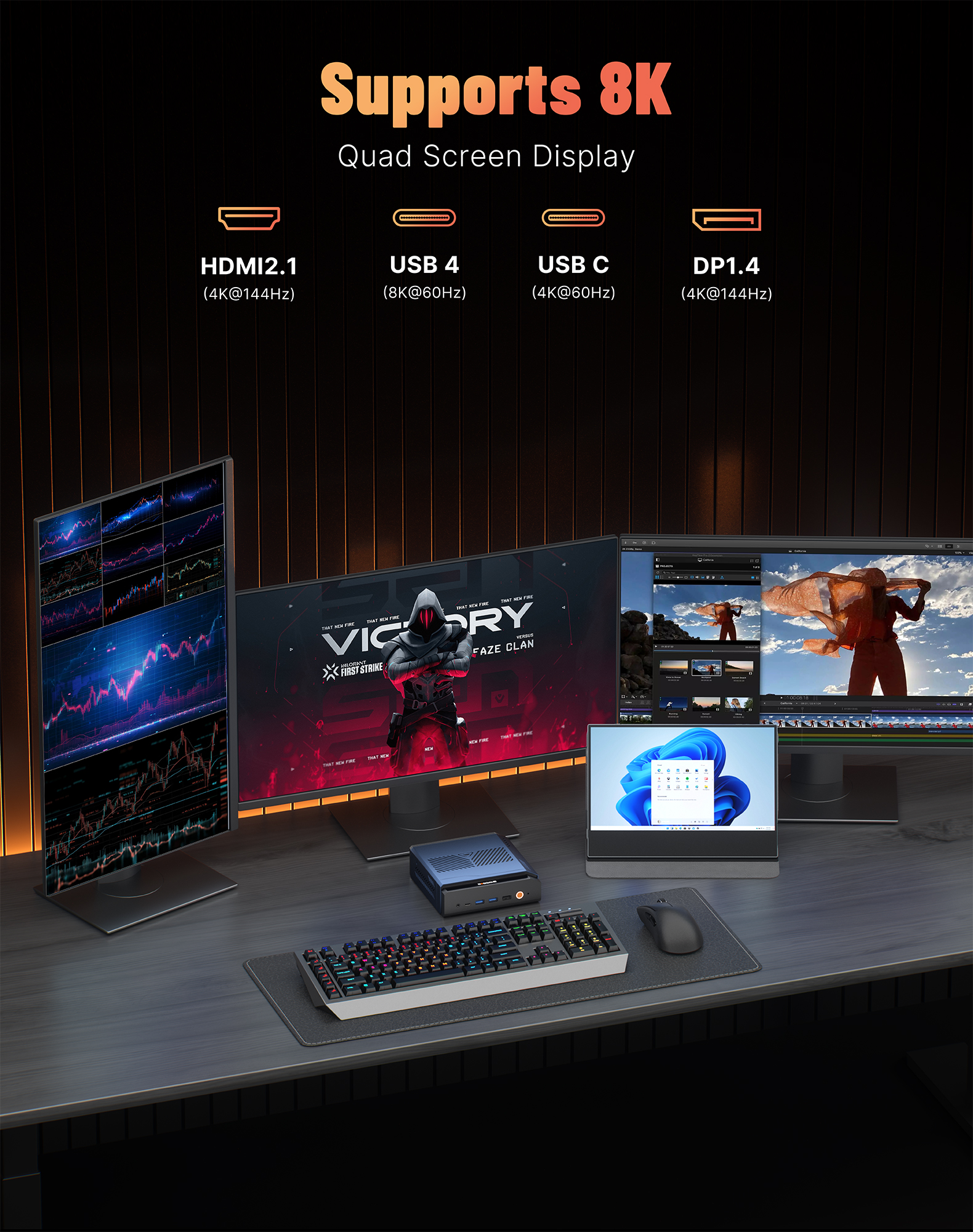 BOSGAME VTA-439 Mini PC AMD Ryzen AI 9 HX 470