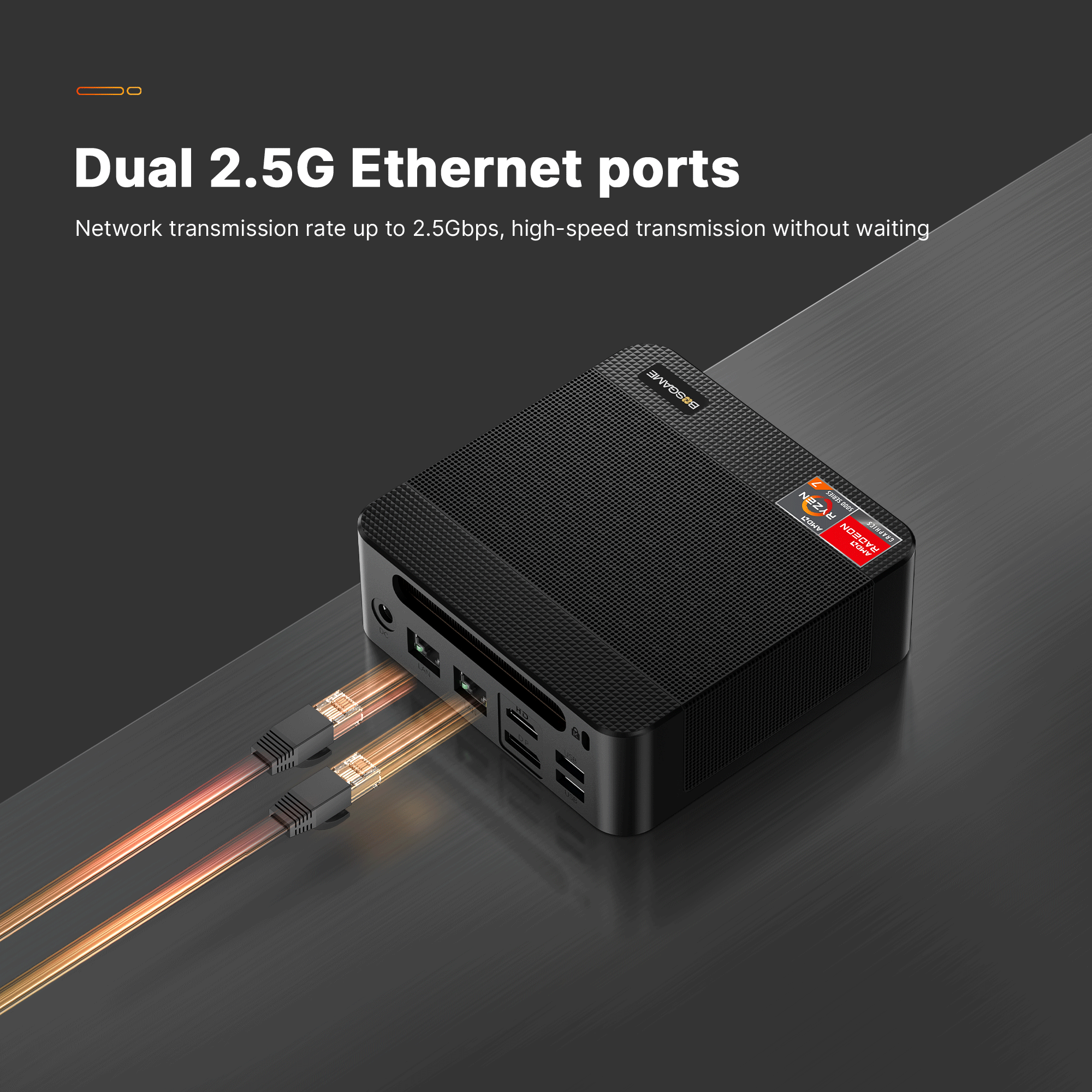 BOSGAME P4Plus Mini PC - Ryzen 7 5825U