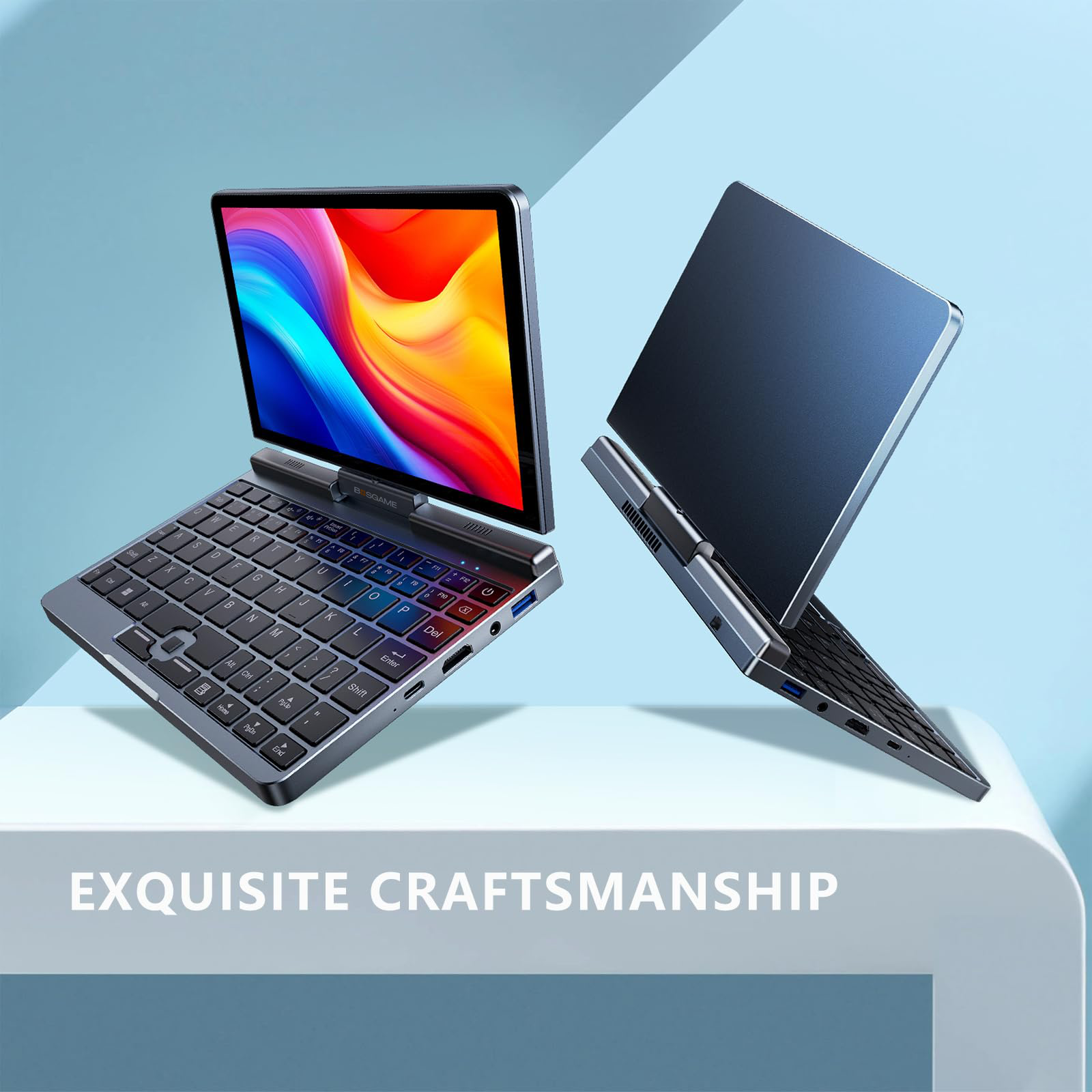 BOSGAME Portable 2-in-1 handheld Computer E4