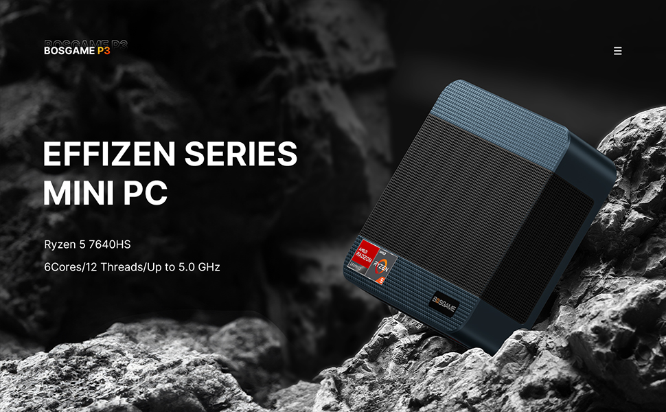 BPSGAME P3 Mix Mini PC - AMD Ryzen 5 7640HS Processor