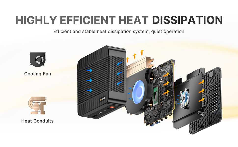 BOSGAME P6 Mini PC - Ryzen 9 6900HX Processor