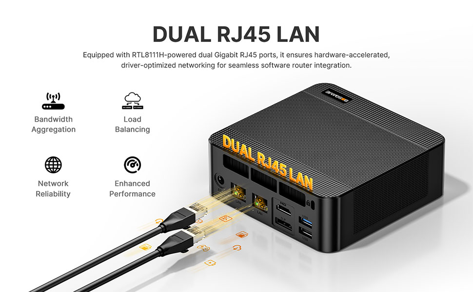 BOSGAME P6 Mini PC - Ryzen 9 6900HX Processor