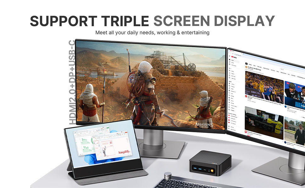 BOSGAME P6 Mini PC - Ryzen 9 6900HX Processor