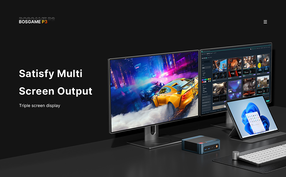 BPSGAME P3 Mix Mini PC - AMD Ryzen 5 7640HS Processor