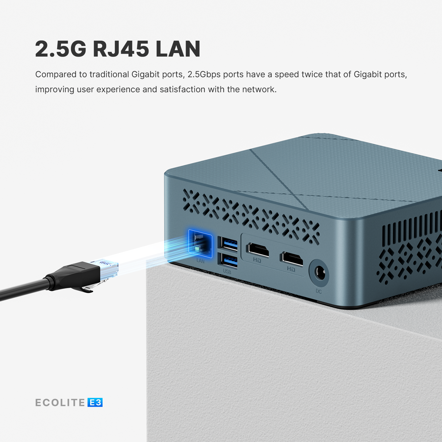 BOSGAME E3 Intel Mini PC - N150 16GB DDR4 512GB SSD