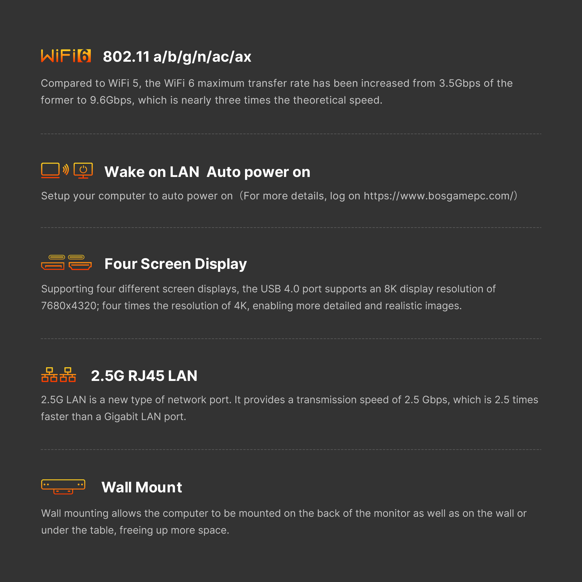 BOSGAME Mini PC M2 AMD Ryzen 97940HS