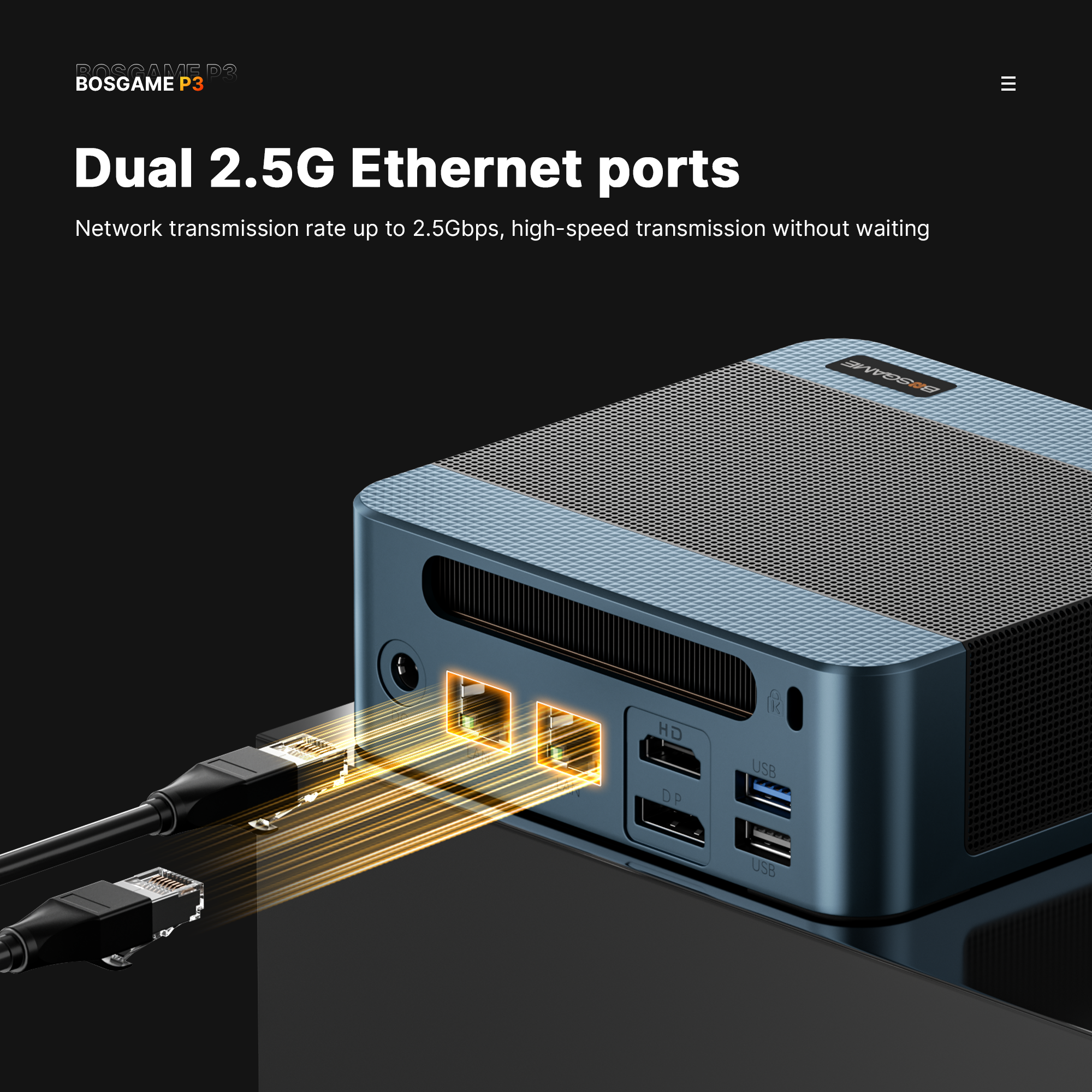 BOSGAME Mini PC P3Lite