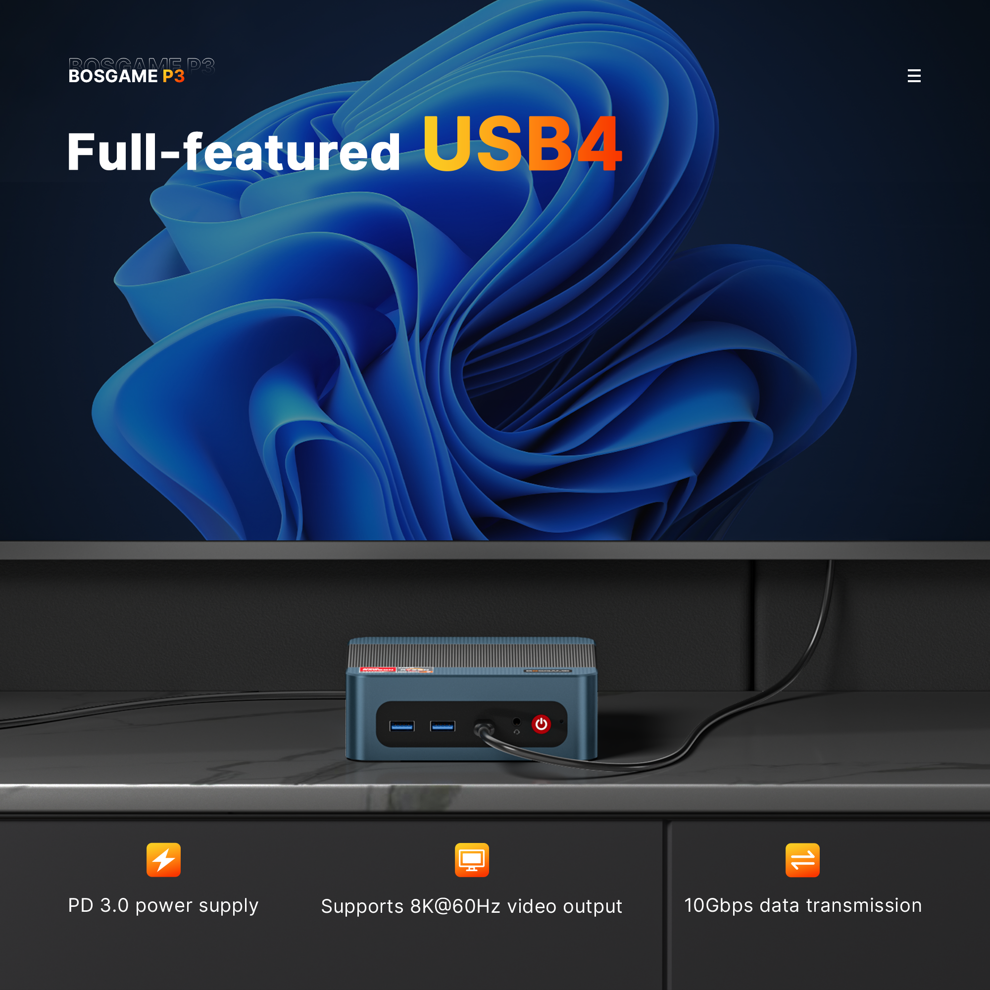 BOSGAME Mini PC P3Lite