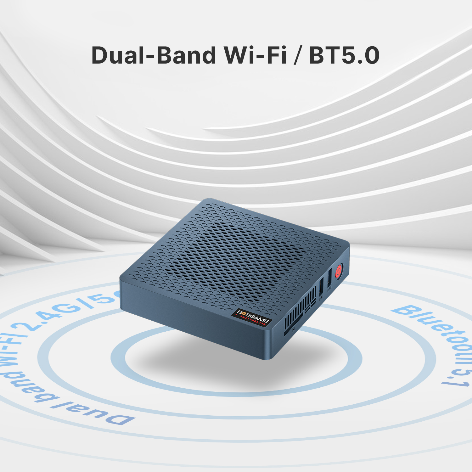 BOSGAME Fanless Mini PC AG40