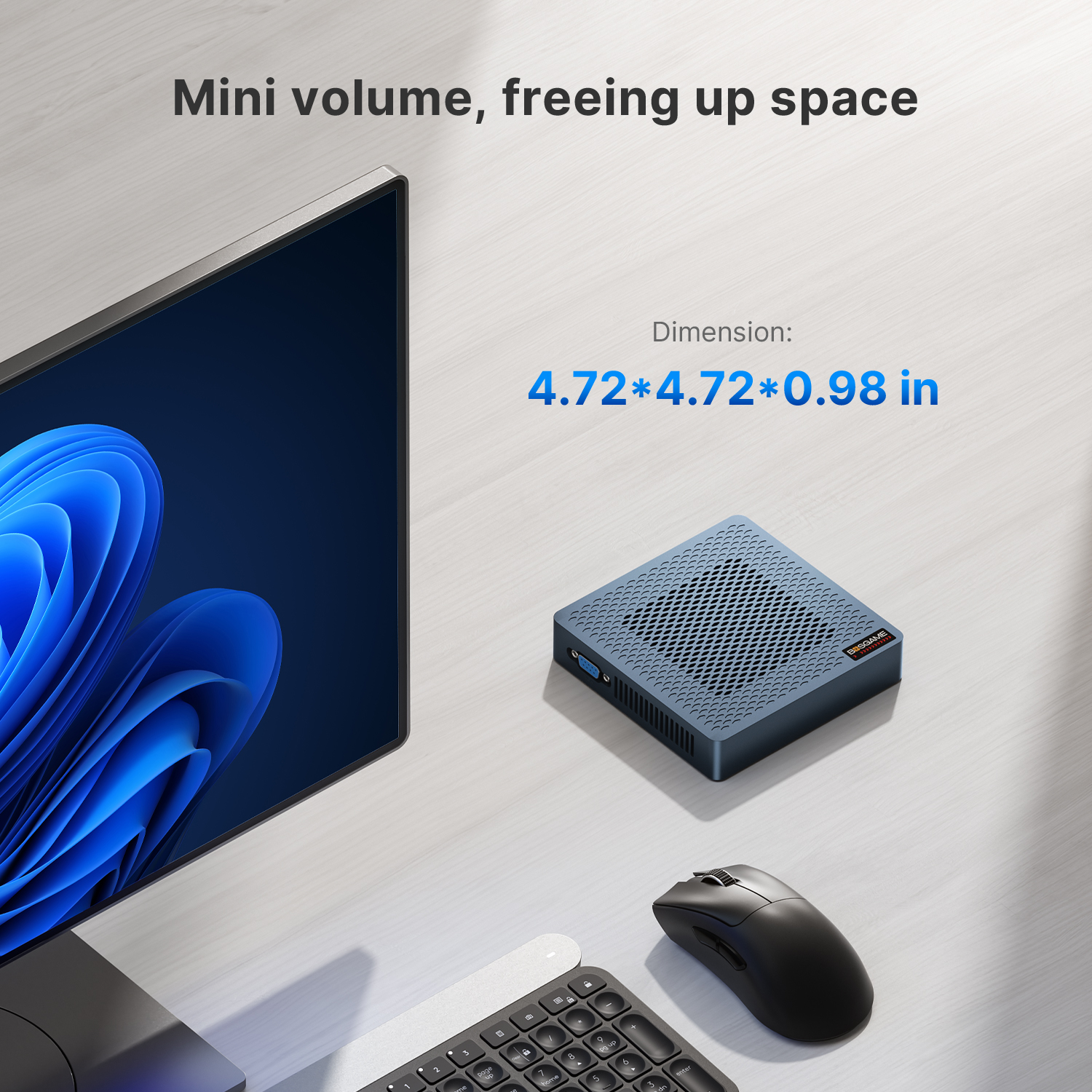 BOSGAME Fanless Mini PC AG40